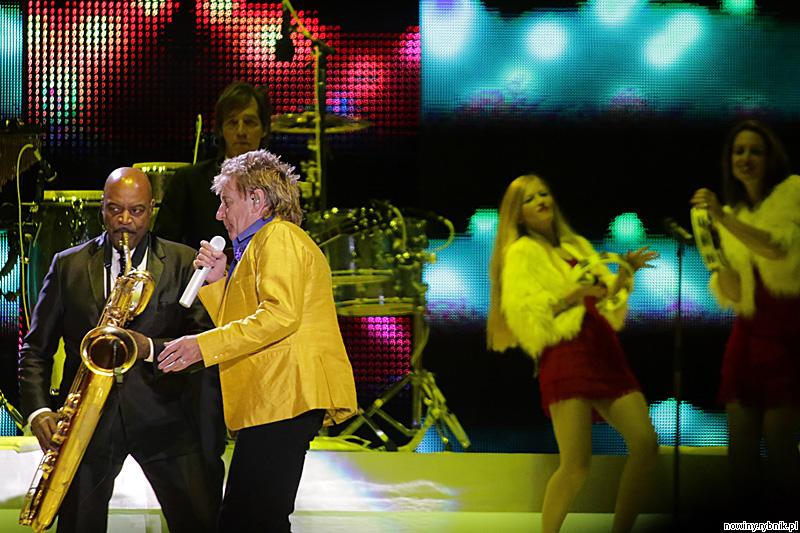Rod Stewart na scenie w Rybniku / Dominik Gajda